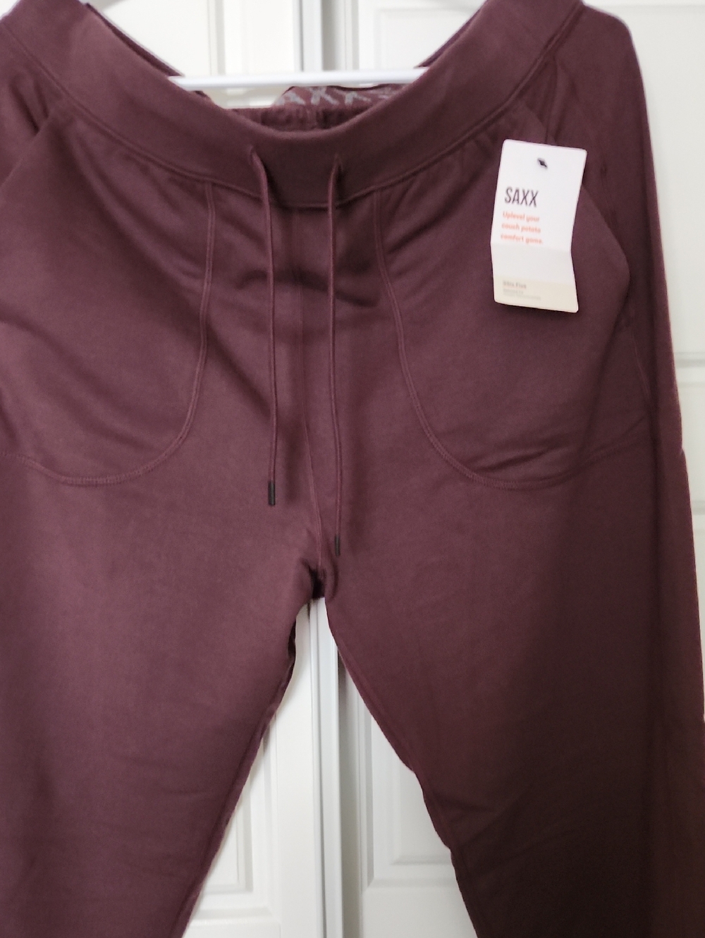 Saxx Burgundy Lounge Joggers